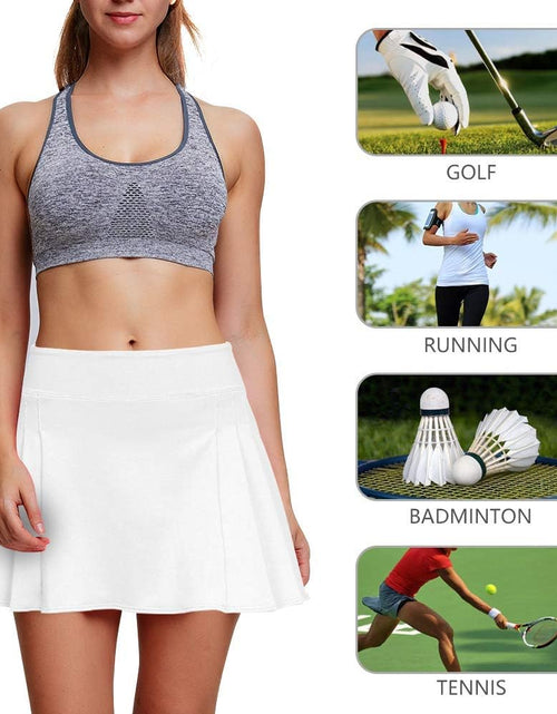 Load image into Gallery viewer, Women&#39;S Golf Skirt Tennis Skort Pleated with Side Inner Pockets Indoor Exercise,Runs Large
