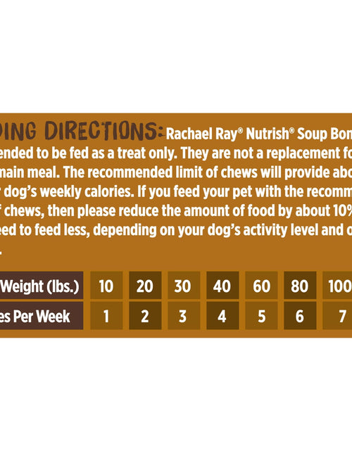 Load image into Gallery viewer, Rachael Ray  Soup Bones with Real Beef &amp; Barley, 11 Dog Chews
