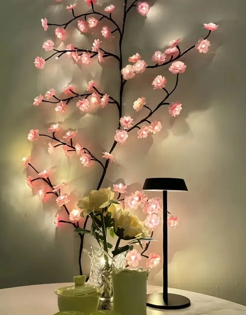 Load image into Gallery viewer, USB Powered Cherry Blossom Branch Lights 8 Modes 96Leds String Lights for Living Room Bedroom Wedding Christmas Holiday Decor
