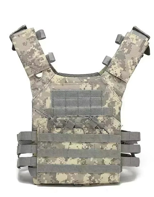 Load image into Gallery viewer, Nylon Tactical Vest Body Armor Hunting Carrier Airsoft Accessories Combat MOLLE Camo Vest
